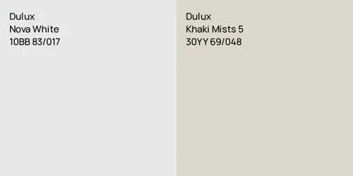 10BB 83/017 Nova White vs 30YY 69/048 Khaki Mists 5