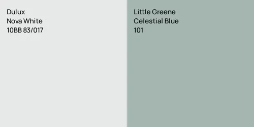 10BB 83/017 Nova White vs 101 Celestial Blue