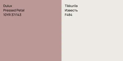 10YR 37/143 Pressed Petal vs F484 Известь