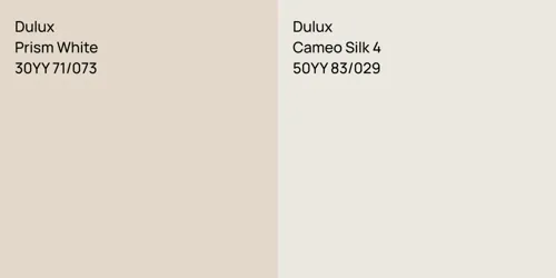 30YY 71/073 Prism White vs 50YY 83/029 Cameo Silk 4