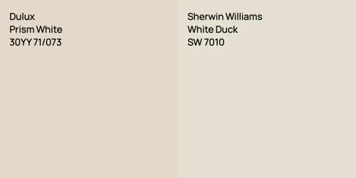 30YY 71/073 Prism White vs SW 7010 White Duck