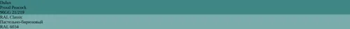 90GG 21/219 Proud Peacock vs RAL 6034 Пастельно-бирюзовый