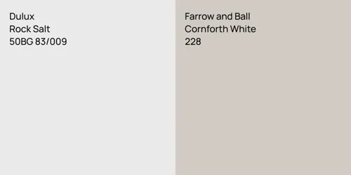 50BG 83/009 Rock Salt vs 228 Cornforth White