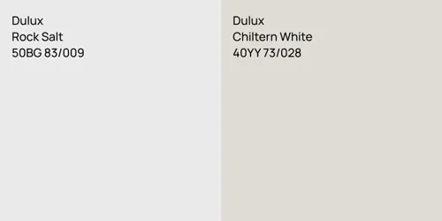 50BG 83/009 Rock Salt vs 40YY 73/028 Chiltern White