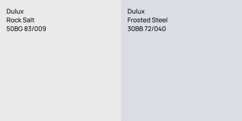50BG 83/009 Rock Salt vs 30BB 72/040 Frosted Steel