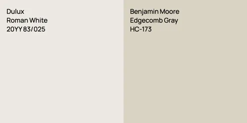 20YY 83/025 Roman White vs HC-173 Edgecomb Gray
