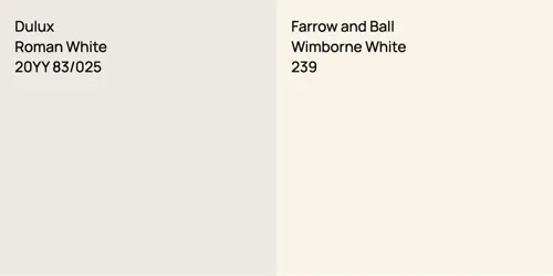 20YY 83/025 Roman White vs 239 Wimborne White