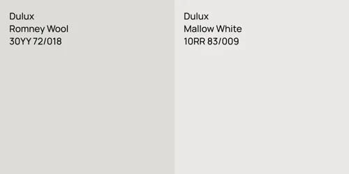 30YY 72/018 Romney Wool vs 10RR 83/009 Mallow White