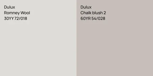30YY 72/018 Romney Wool vs 60YR 54/028 Chalk blush 2