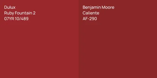 07YR 10/489 Ruby Fountain 2 vs AF-290 Caliente
