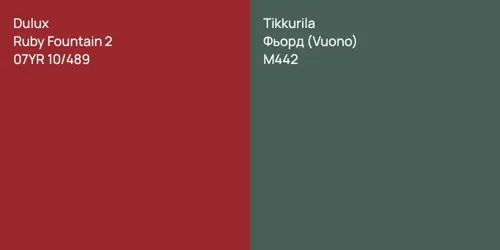 07YR 10/489 Ruby Fountain 2 vs M442 Фьорд (Vuono)