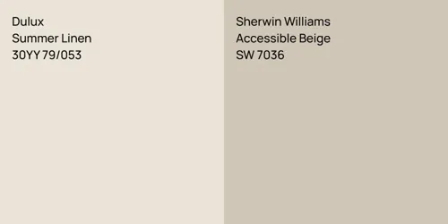 30YY 79/053 Summer Linen vs SW 7036 Accessible Beige