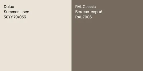 30YY 79/053 Summer Linen vs RAL 7006 Бежево-серый