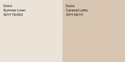 30YY 79/053 Summer Linen vs 10YY 59/111 Caramel Latte