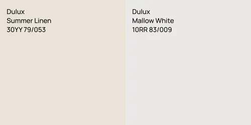 30YY 79/053 Summer Linen vs 10RR 83/009 Mallow White