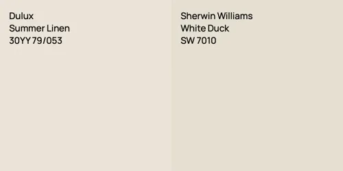 30YY 79/053 Summer Linen vs SW 7010 White Duck