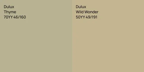 70YY 46/160 Thyme vs 50YY 49/191 Wild Wonder