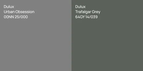 00NN 25/000 Urban Obsession vs 64GY 14/039 Trafalgar Grey