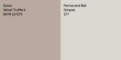80YR 42/073 Velvet Truffle 4 vs 277 Dimpse
