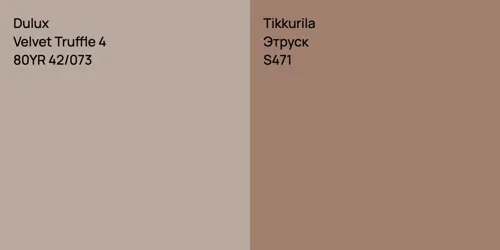 80YR 42/073 Velvet Truffle 4 vs S471 Этруск