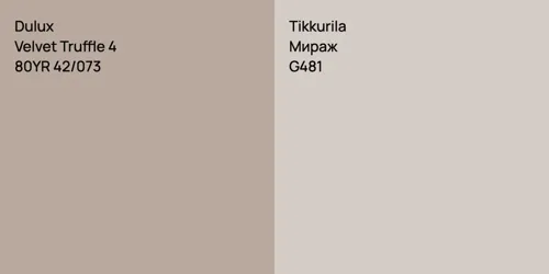 80YR 42/073 Velvet Truffle 4 vs G481 Мираж