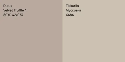 80YR 42/073 Velvet Truffle 4 vs X484 Мусковит