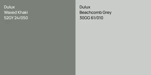 52GY 24/050 Waxed Khaki vs 30GG 61/010 Beachcomb Grey