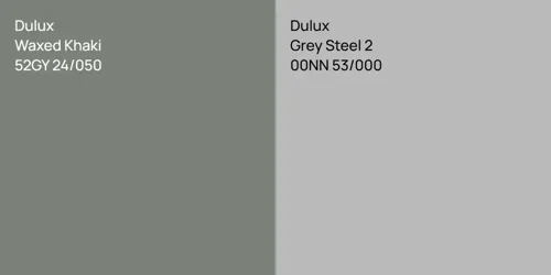 52GY 24/050 Waxed Khaki vs 00NN 53/000 Grey Steel 2
