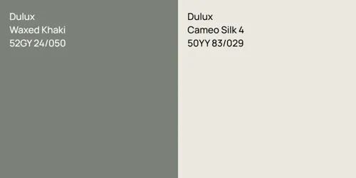52GY 24/050 Waxed Khaki vs 50YY 83/029 Cameo Silk 4