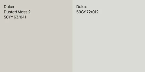 50YY 63/041 Dusted Moss 2 vs 50GY 72/012 null