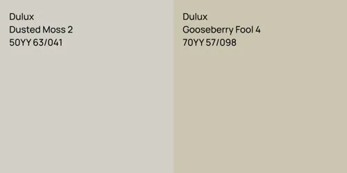50YY 63/041 Dusted Moss 2 vs 70YY 57/098 Gooseberry Fool 4