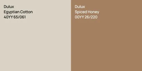40YY 65/061 Egyptian Cotton vs 00YY 26/220 Spiced Honey