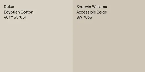 40YY 65/061 Egyptian Cotton vs SW 7036 Accessible Beige