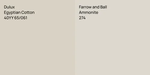 40YY 65/061 Egyptian Cotton vs 274 Ammonite