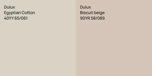 40YY 65/061 Egyptian Cotton vs 90YR 58/089 Biscuit beige
