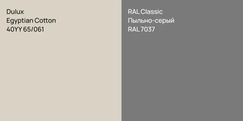 40YY 65/061 Egyptian Cotton vs RAL 7037 Пыльно-серый