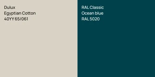 40YY 65/061 Egyptian Cotton vs RAL 5020  Ocean blue