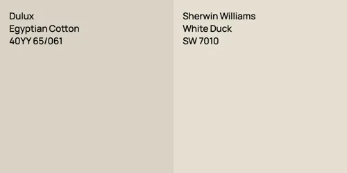 40YY 65/061 Egyptian Cotton vs SW 7010 White Duck