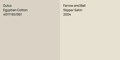40YY 65/061 Egyptian Cotton vs 2004 Slipper Satin