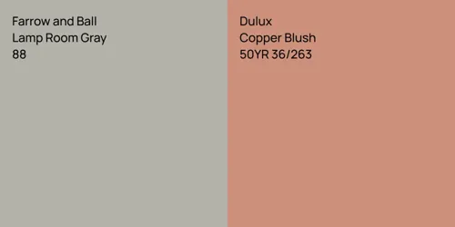 88 Lamp Room Gray vs 50YR 36/263 Copper Blush