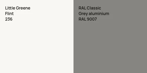 236 Flint vs RAL 9007  Grey aluminium