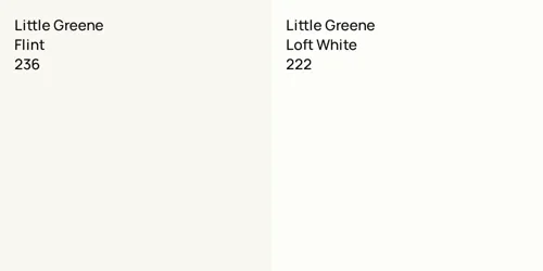 236 Flint vs 222 Loft White