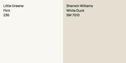 236 Flint vs SW 7010 White Duck
