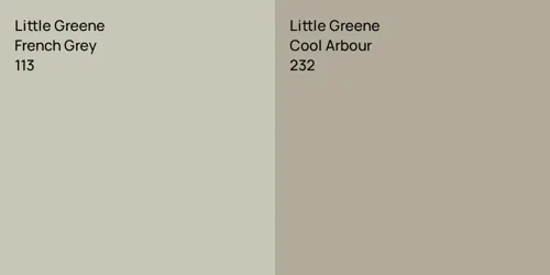 113 French Grey vs 232 Cool Arbour