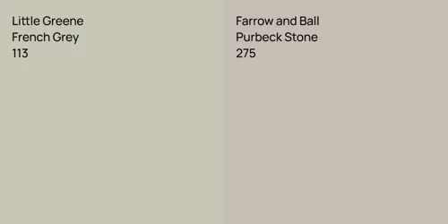 113 French Grey vs 275 Purbeck Stone