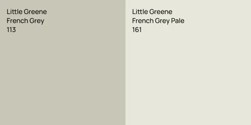 113 French Grey vs 161 French Grey Pale