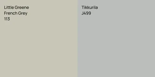 113 French Grey vs J499 