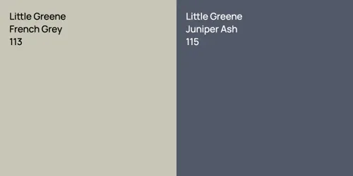 113 French Grey vs 115 Juniper Ash