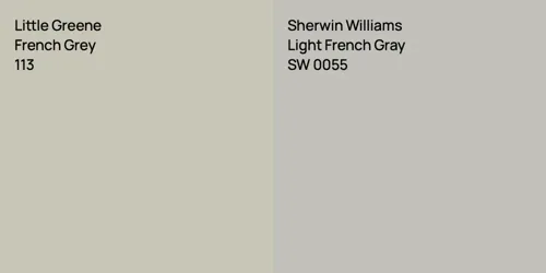 113 French Grey vs SW 0055 Light French Gray