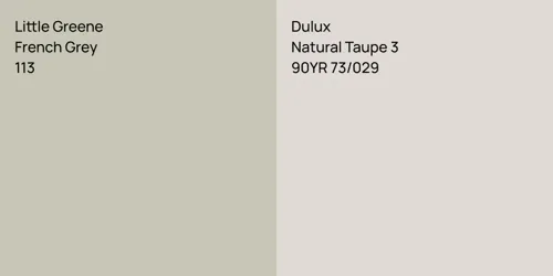 113 French Grey vs 90YR 73/029 Natural Taupe 3
